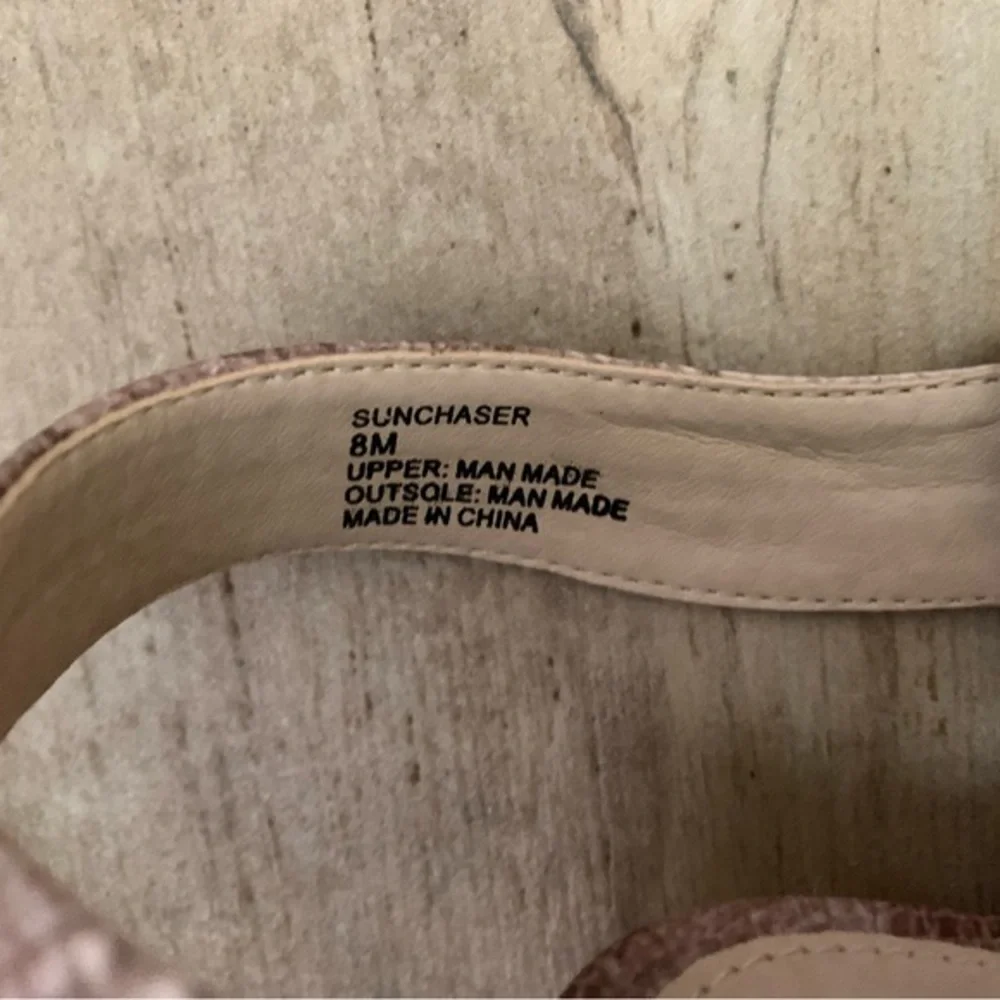 COCONUTS Sandal Women’s 8M Tan Matisse Sunchaser Espadrille Neutral Snakeskin